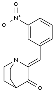 2-[(Z)-(3-NITROPHENYL)METHYLIDENE]-3-QUINUCLIDINONE Struktur