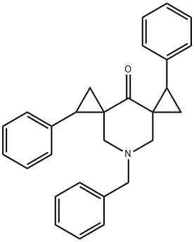 9-BENZYL-1,6-DIPHENYL-9-AZADISPIRO[2.1.2.3]DECAN-4-ONE Struktur