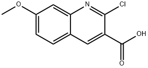 2-CHLORO-7-METHOXY-QUINOLINE-3-CARBOXYLIC ACID Struktur