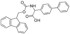 BIPHENYL-4-YL-[(9H-FLUOREN-9-YLMETHOXYCARBONYLAMINO)]-ACETIC ACID Struktur