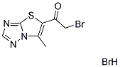 2-BROMO-1-(6-METHYL[1,3]THIAZOLO[3,2-B] [1,2,4]TRIAZOLO-5-YL)-1-ETHANONE HYDROBROMIDE Struktur