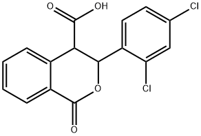 3-(2,4-DICHLOROPHENYL)-1-OXO-3,4-DIHYDRO-1H-ISOCHROMENE-4-CARBOXYLIC ACID Struktur