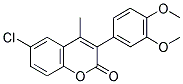 6-CHLORO-3(3',4'-DIMETHOXYPHENYL)-4-METHYLCOUMARIN Struktur