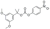 (ALPHA,ALPHA-DIMETHYL-3,5-DIMETHOXYBENZYL)-4-NITROPHENYLCARBONATE Struktur