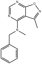 N-BENZYL-N,3-DIMETHYLISOXAZOLO[5,4-D]PYRIMIDIN-4-AMINE Struktur