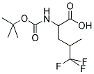 2-TERT-BUTOXYCARBONYLAMINO-5,5,5-TRIFLUORO-4-METHYL-PENTANOIC ACID Struktur