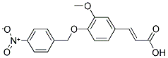 3-METHOXY-4-(P-NITROBENZYLOXY)CINNAMIC ACID Struktur