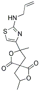 3-[2-(ALLYLAMINO)-1,3-THIAZOL-4-YL]-3,8-DIMETHYL-2,7-DIOXASPIRO[4.4]NONANE-1,6-DIONE Struktur