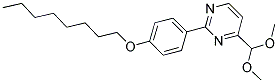 4-(DIMETHOXYMETHYL)-2-[4-(OCTYLOXY)PHENYL]PYRIMIDINE Struktur