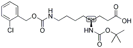 4-BOC-(S)-AMINO-8-(2'-CHLOROBENZOXY)CARBONYLAMINO OCTANOIC ACID Struktur