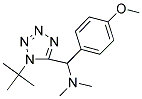 N-[(1-TERT-BUTYL-1H-TETRAZOL-5-YL)(4-METHOXYPHENYL)METHYL]-N,N-DIMETHYLAMINE Struktur