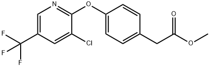 METHYL 2-(4-([3-CHLORO-5-(TRIFLUOROMETHYL)-2-PYRIDINYL]OXY)PHENYL)ACETATE Struktur