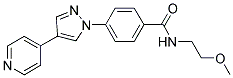 N-(2-METHOXYETHYL)-4-[4-(PYRIDIN-4-YL)-1H-PYRAZOL-1-YL]BENZAMIDE