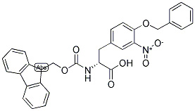 FMOC-D-TYR(BZL, 3-NO2)-OH Struktur