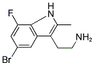 2-(5-BROMO-7-FLUORO-2-METHYL-1H-INDOL-3-YL)-ETHYLAMINE Struktur