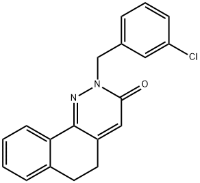 2-(3-CHLOROBENZYL)-5,6-DIHYDROBENZO[H]CINNOLIN-3(2H)-ONE Struktur