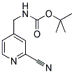 4-[(TERT-BUTOXYCARBONYLAMINO)METHYL]-2-CYANOPYRIDINE Struktur