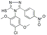 4-(4-CHLORO-2,5-DIMETHOXYPHENYL)-5-(4-NITROPHENYL)-4H-1,2,4-TRIAZOLE-3-THIOL Struktur