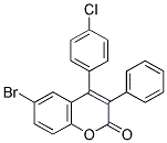 6-BROMO-4(4'-CHLOROPHENYL)-3-PHENYLCOUMARIN Struktur