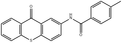 4-METHYL-N-(9-OXO-9H-THIOXANTHEN-2-YL)BENZENECARBOXAMIDE Struktur