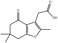 (2,6,6-TRIMETHYL-4-OXO-4,5,6,7-TETRAHYDRO-BENZOFURAN-3-YL)-ACETIC ACID Struktur