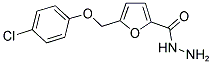 5-(4-CHLORO-PHENOXYMETHYL)-FURAN-2-CARBOXYLIC ACID HYDRAZIDE Struktur