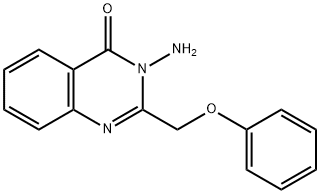 3-AMINO-2-PHENOXYMETHYL-3 H-QUINAZOLIN-4-ONE Struktur