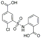 3-(2-CARBOXY-PHENYLSULFAMOYL)-4-CHLORO-BENZOIC ACID Struktur