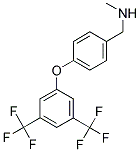 ((4-[3,5-BIS(TRIFLUOROMETHYL)PHENOXY]PHENYL)METHYL)METHYLAMINE Struktur