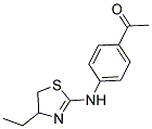 1-[4-(4-ETHYL-4,5-DIHYDRO-THIAZOL-2-YLAMINO)-PHENYL]-ETHANONE Struktur