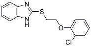 2-{[2-(2-CHLOROPHENOXY)ETHYL]THIO}-1H-BENZIMIDAZOLE Struktur