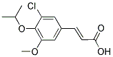 (2E)-3-(3-CHLORO-4-ISOPROPOXY-5-METHOXYPHENYL)ACRYLIC ACID Struktur