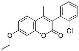 3(2'-CHLOROPHENYL)-7-ETHOXY-4-METHYLCOUMARIN Struktur