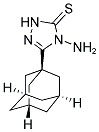 3-(1-ADAMANTYL)-4-AMINO-4,5-DIHYDRO-1H-1,2,4-TRIAZOLE-5-THIONE Struktur