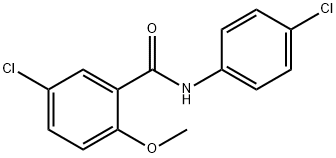 5-CHLORO-N-(4-CHLOROPHENYL)-2-METHOXYBENZAMIDE Struktur