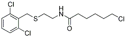 6-CHLORO-N-(2-[(2,6-DICHLOROBENZYL)THIO]ETHYL)HEXANAMIDE Struktur