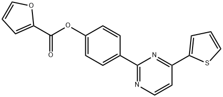 4-[4-(2-THIENYL)-2-PYRIMIDINYL]PHENYL 2-FUROATE Struktur