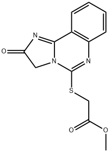 METHYL 2-[(2-OXO-2,3-DIHYDROIMIDAZO[1,2-C]QUINAZOLIN-5-YL)SULFANYL]ACETATE Struktur