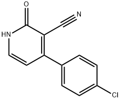 4-(4-CHLOROPHENYL)-2-HYDROXYNICOTINONITRILE Struktur