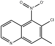 6-CHLORO-7-METHYL-5-NITROQUINOLINE Struktur