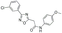 2-[3-(3-CHLOROPHENYL)-1,2,4-OXADIAZOL-5-YL]-N-(4-METHOXYPHENYL)ACETAMIDE Struktur