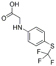 (4-[(TRIFLUOROMETHYL)SULFANYL]ANILINO)ACETIC ACID Struktur