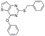 2-(BENZYLSULFANYL)-4-PHENOXYTHIENO[3,2-D]PYRIMIDINE Struktur