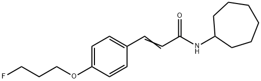 (E)-N-CYCLOHEPTYL-3-[4-(3-FLUOROPROPOXY)PHENYL]-2-PROPENAMIDE Struktur