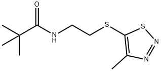 2,2-DIMETHYL-N-(2-[(4-METHYL-1,2,3-THIADIAZOL-5-YL)SULFANYL]ETHYL)PROPANAMIDE Struktur