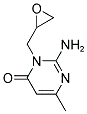 2-AMINO-6-METHYL-3-(OXIRAN-2-YLMETHYL)PYRIMIDIN-4(3H)-ONE Struktur