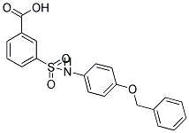 3-(4-BENZYLOXY-PHENYLSULFAMOYL)-BENZOIC ACID Struktur