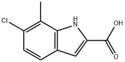 6-CHLORO-7-METHYL-1H-INDOLE-2-CARBOXYLIC ACID Struktur