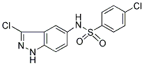 4-CHLORO-N-(3-CHLORO-1H-INDAZOL-5-YL)BENZENESULFONAMIDE Struktur