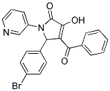 4-BENZOYL-5-(4-BROMOPHENYL)-3-HYDROXY-1-PYRIDIN-3-YL-1,5-DIHYDRO-2H-PYRROL-2-ONE Struktur